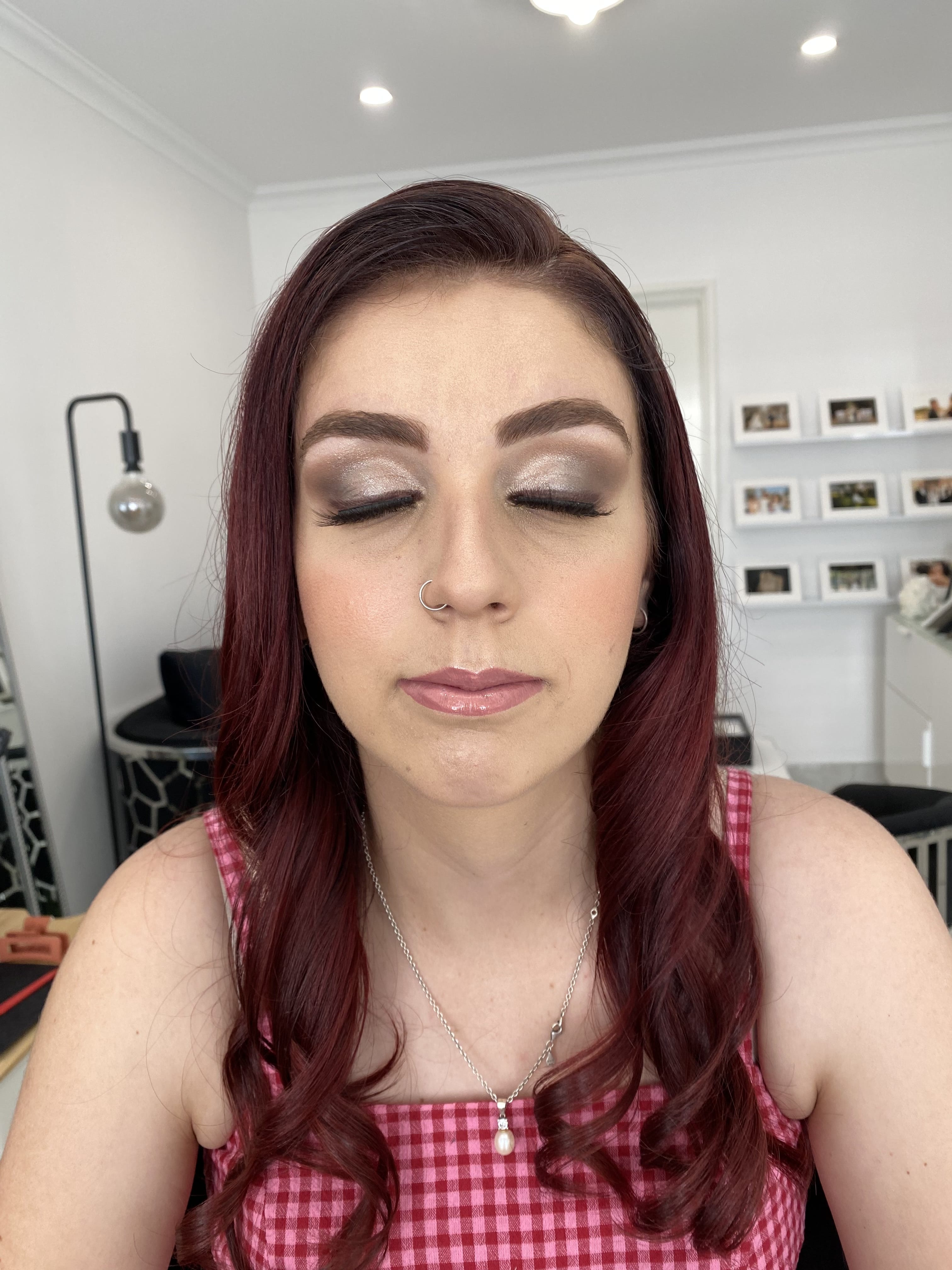 Smokey eye makeup close up Perth